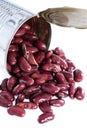 Can with Kidney Beans (on white) Royalty Free Stock Photo