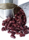 Can with Kidney Beans (on white) Royalty Free Stock Photo