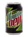 Can of Mountain Dew drink Royalty Free Stock Photo