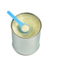 Can with powdered milk. Royalty Free Stock Photo