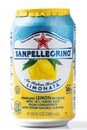Can Of Sanpellegrino Limonata-lemonade soda on a white background