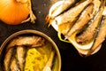 Can of sardines or sprats