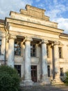 Abandoned old mansion house. Sky and clouds background Royalty Free Stock Photo