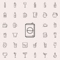 can of soda dusk icon. Drinks & Beverages icons universal set for web and mobile Royalty Free Stock Photo