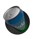 Can of soda Royalty Free Stock Photo