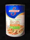 Can of Swanson Natural Goodness Chicken Broth Royalty Free Stock Photo