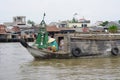 Can Tho floating market in Mekong Delta Royalty Free Stock Photo