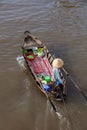 Can Tho Floating Market, Mekong Delta, Vietnam. Royalty Free Stock Photo