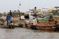 Can Tho Floating Market Vietnam Royalty Free Stock Photo