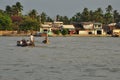 Can Tho, Vietnam. Boats on the Mekong river Royalty Free Stock Photo