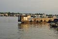 Can Tho, Vietnam. Boats on the Mekong river Royalty Free Stock Photo