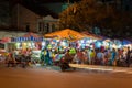 Can Tho, Vietnam - Nov 29, 2014: Can Tho city night market. Tourist visit the market to buy souvenir before leaving the city