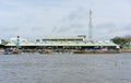 Can Tho, Vietnam - Nov 30, 2014: wide view of An Binh market from river side, in Mekong detal, south of Vietnam