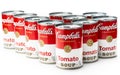 Can tins of Campbell`s brand tomato soup