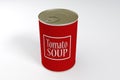 A can of tomato soup