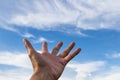 can touch the sky by imagine Royalty Free Stock Photo