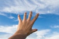 can touch the sky by imagine Royalty Free Stock Photo