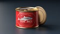 Photo of a can of tuna mci on a black surface