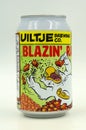 Can of Uiltje BlazinÃ¢â¬â¢ Raisin bock beer.