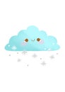 This can use for education of weather chart. This is a Snowy icon.