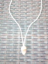 Make necklace with shell.