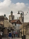 Cana, Israel, 8 July 2015: The Church of Jesus ` first miracle. Couples from all over the world come to renew their wedding vows,