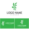 Canabis Logo Template vector symbol nature