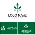 Canabis Logo Template vector symbol nature