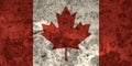 Canada aged flag grunge background illustration
