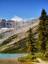 Canada, Banff National Park, Mountains Lake Scene Royalty Free Stock Photo