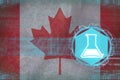Canada chemistry. Chemical industry concept. Royalty Free Stock Photo