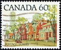 CANADA - CIRCA 1982: A stamp printed in Canada shows an Ontario street scene, circa 1982.