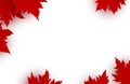 Canada day background design of red maple leaves Royalty Free Stock Photo