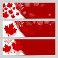 Canada day banner design with copy space Royalty Free Stock Photo