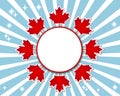 Canada Day banner. Royalty Free Stock Photo