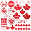 Canada Day clipart Royalty Free Stock Photo