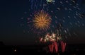 Canada Day Fireworks Royalty Free Stock Photo