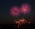 Canada Day Fireworks Royalty Free Stock Photo