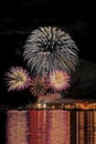 Canada Day Fireworks, Vancouver Royalty Free Stock Photo