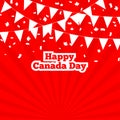 Canada day red banner