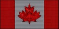 Canada flag assembled of diamonds Royalty Free Stock Photo