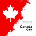 Canada flag day, maple leaf day design background. Happy Canadian national day banner. Royalty Free Stock Photo