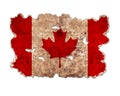 Canada flag in form of torn vintage paper Royalty Free Stock Photo