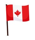 canada flag illustration Royalty Free Stock Photo