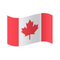 Canada flag, official colors and proportion correctly. National Canada flag vector illustration. High detailed vector flag of Cana Royalty Free Stock Photo