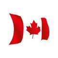 Canada flag, official colors and proportion correctly. National Canada flag vector illustration. High detailed vector flag of Cana Royalty Free Stock Photo