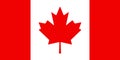 Canada flag vector canadian leaf maple icon isolated symbol