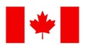 Canada flag vector canadian leaf maple icon isolated symbol