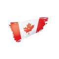 Canada flag, vector illustration on a white background Royalty Free Stock Photo