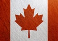 Canada flag vintage, retro, scratched,